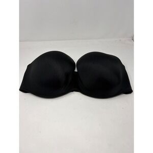 Cacique Lane Bryant Boost Multi-Way Strapless‎ Bra Black 46DDD Underwire